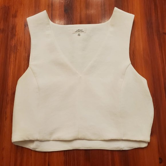 Wilfred - White Crop Top - Size Small - Picture 1 of 2